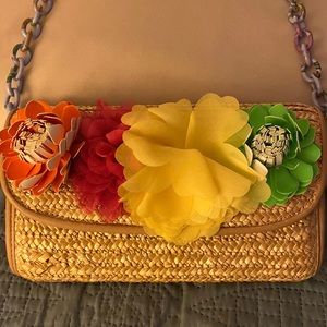 Betsy Johnson straw bag